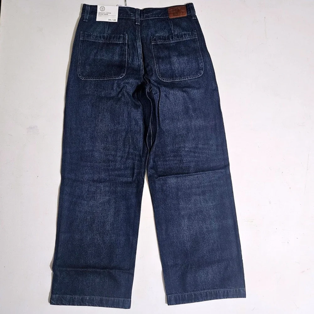 American Eagle x Tru Kolors Baggy Jean Navy Marine EasyFlex 30x32 NWT 7378-410 - Picture 2 of 7